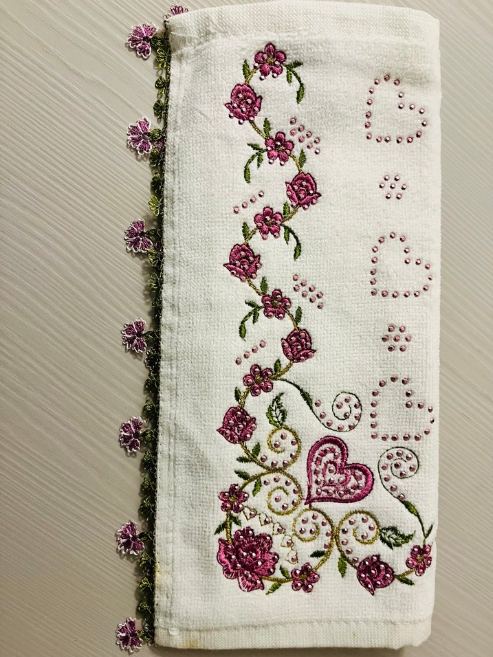 İşlemeli el Havlusu - Görsel 3