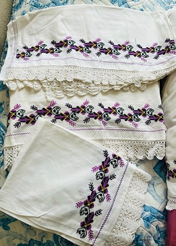 Kanaviçe Nevresim Takımı - Görsel 2