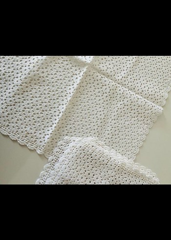 10 Parça Dantel Örtü Seti - Görsel 2