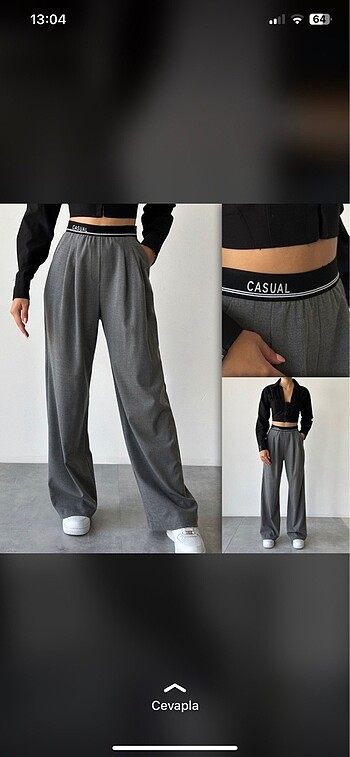 Beli lastikli pantolon S,M,L