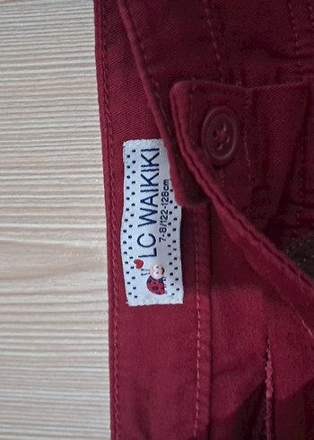 LC Waikiki Bordo Pilili Kız Çocuk Etek