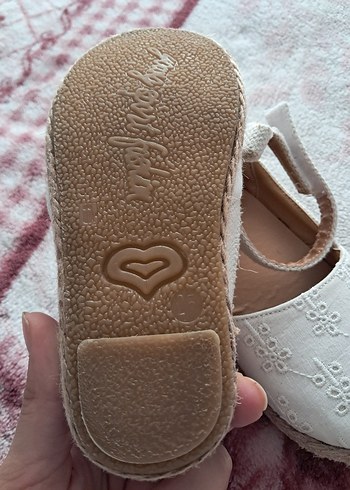 LCW STEPS Beyaz Nakışlı Kız Bebek Babet - Görsel 4