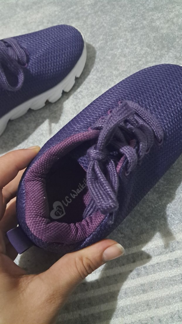 Mor Elastik Bağcıklı Spor Ayakkabı - Görsel 2