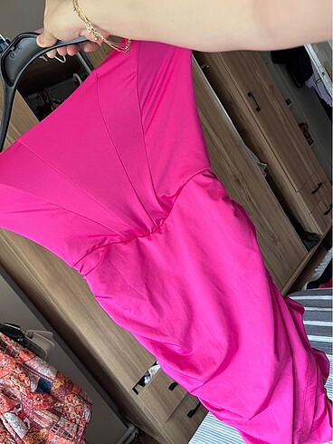 Trendyol pembe elbise