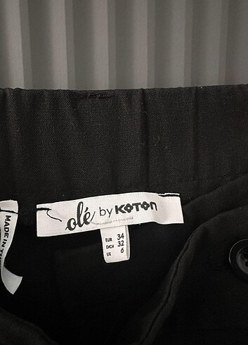 Koton Koton Çapraz Kesim Kumaş Pantolon