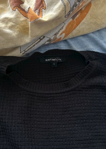 Siyah erkek İnce Triko Kazak - Görsel 2