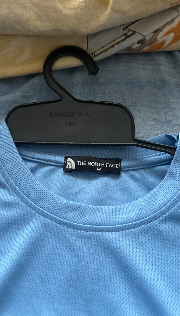 Mavi Kısa Kollu Erkek Tişört - Görsel 2