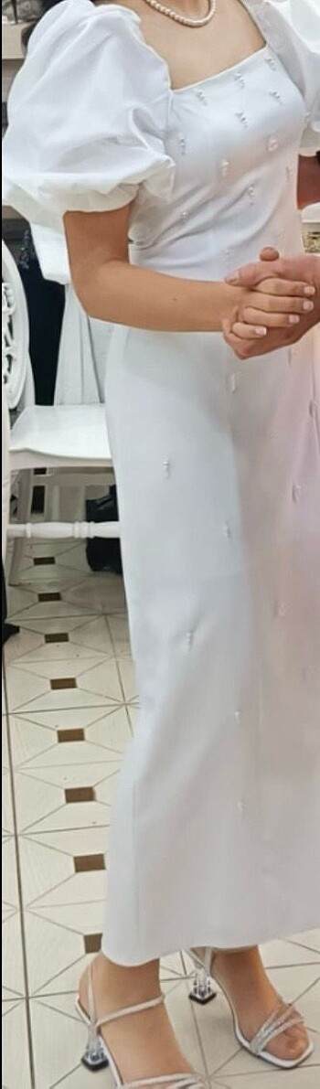 s Beden beyaz Renk Nişan elbise