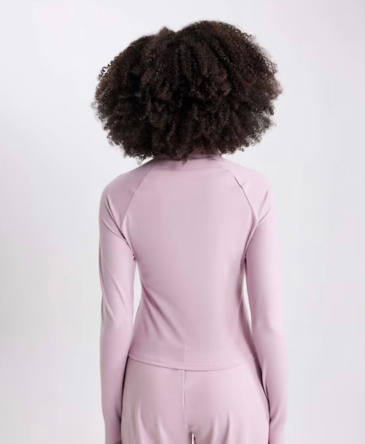 DefactoPembe Yüksek Yakalı Uzun Kollu Spor Üst - Görsel 2