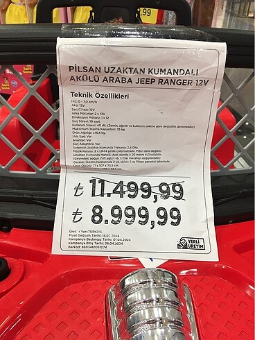 Diğer Pilsan akülü ,uzaktan kumandalı olmayan araba