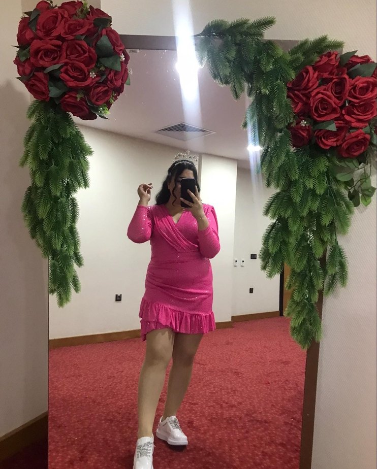 After Pembe elbise - Görsel 2