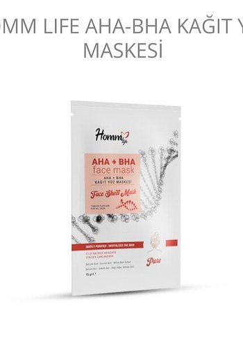 Homm Life Aloe Vera Kağıt Yüz Maskesi - Görsel 6