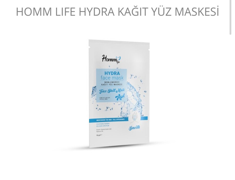 Homm Life Aloe Vera Kağıt Yüz Maskesi - Görsel 5
