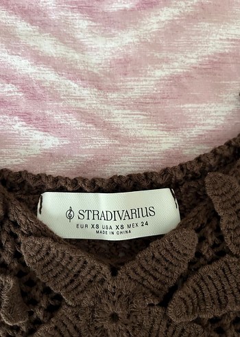 Kahverengi Nakışlı Bohem Bralet - Görsel 2