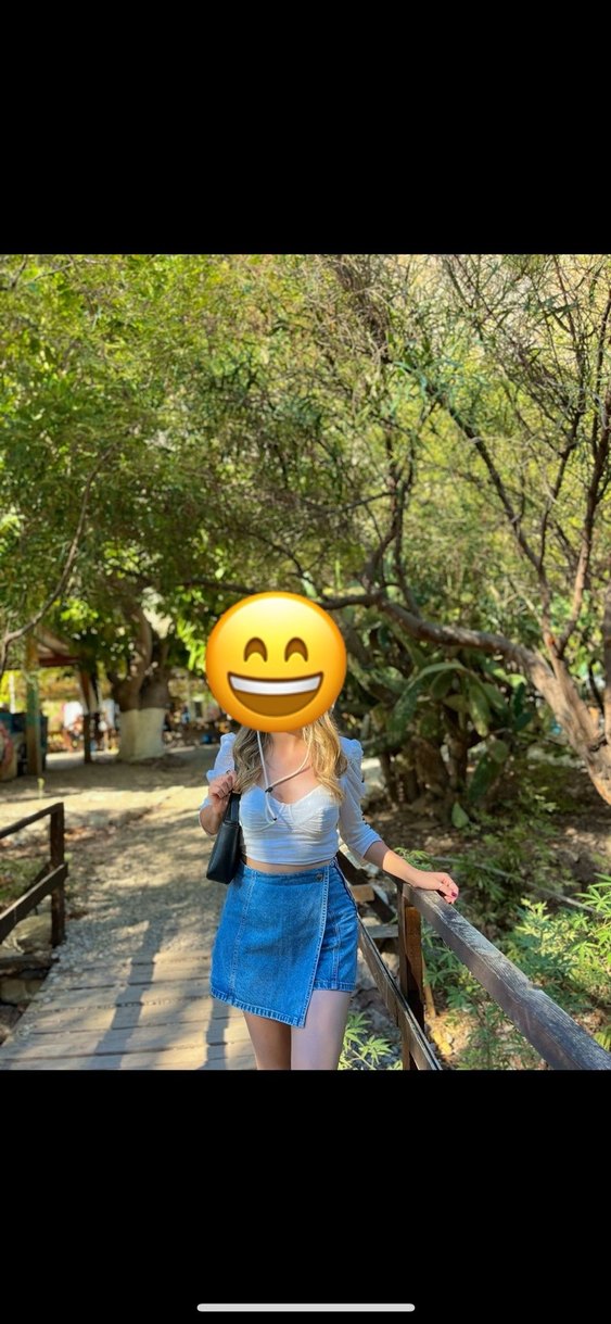 Düğmeli Mavi Midi Denim Şort - Görsel 3