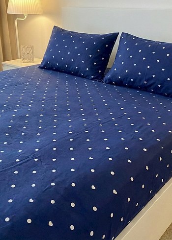 140x200 ve 160x200 
penye lastik çarşaf 2 yastık kılıfı - Görsel 3