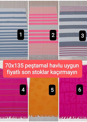 70x135 cm Peştamal Havlu plaj banyo için