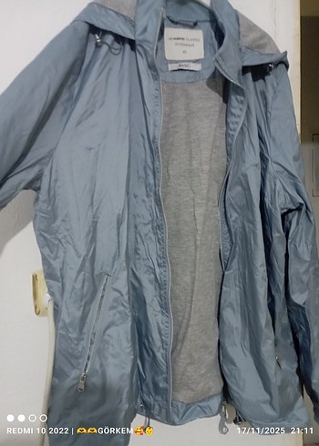 Gri Erkek Midi Boy Yağmurluk - Görsel 2