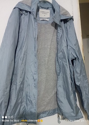 Gri Erkek Midi Boy Yağmurluk - Görsel 3