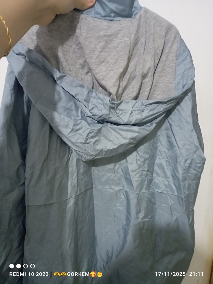 Gri Erkek Midi Boy Yağmurluk - Görsel 4