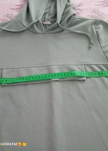 Uzun Kollu, Salaş Kesim Kadın Sweatshirt - Görsel 5