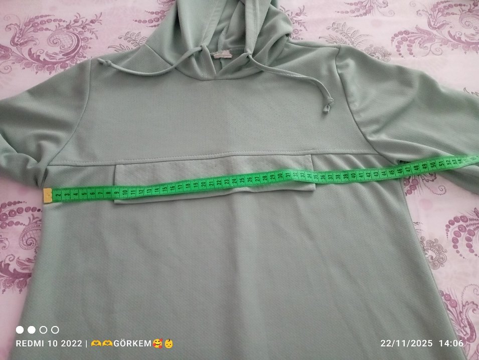 Uzun Kollu, Salaş Kesim Kadın Sweatshirt - Görsel 5