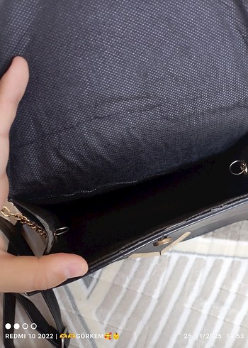 Klasik Siyah Deri Kadın Çanta - Görsel 11