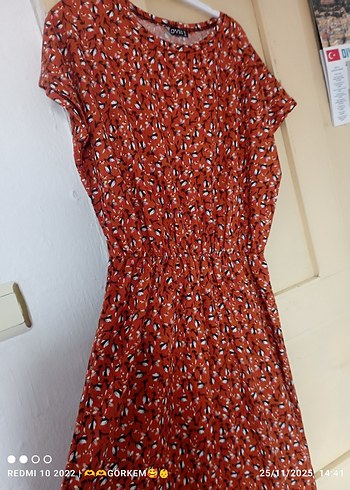 Bohem Renkli Uzun Salaş Elbise - Görsel 2