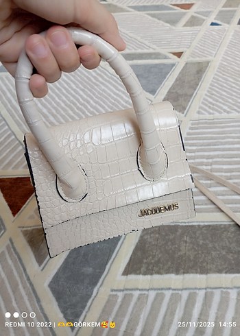 Beyaz Deri Yılan Desenli Kadın Çanta - Görsel 2