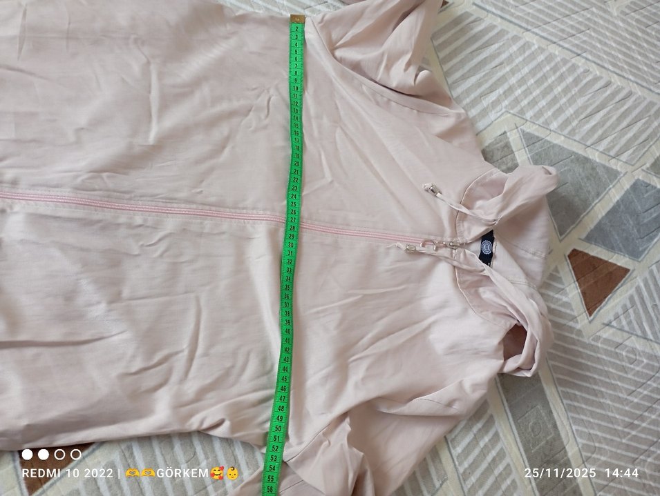 Bej Uzun Kollu Rahat Kesim Kadın Elbisesi - Görsel 5