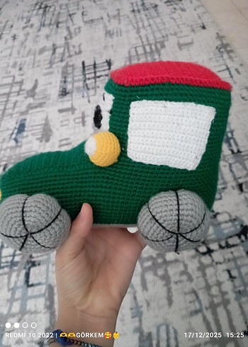 Renkli El Örgüsü Oyuncak Araba - Görsel 3