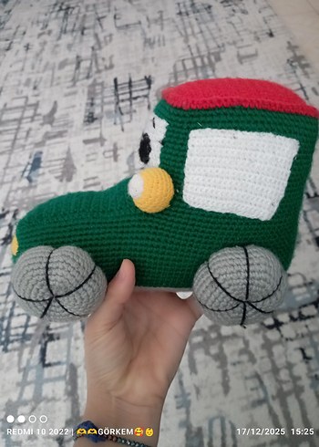 Renkli El Örgüsü Oyuncak Araba - Görsel 2