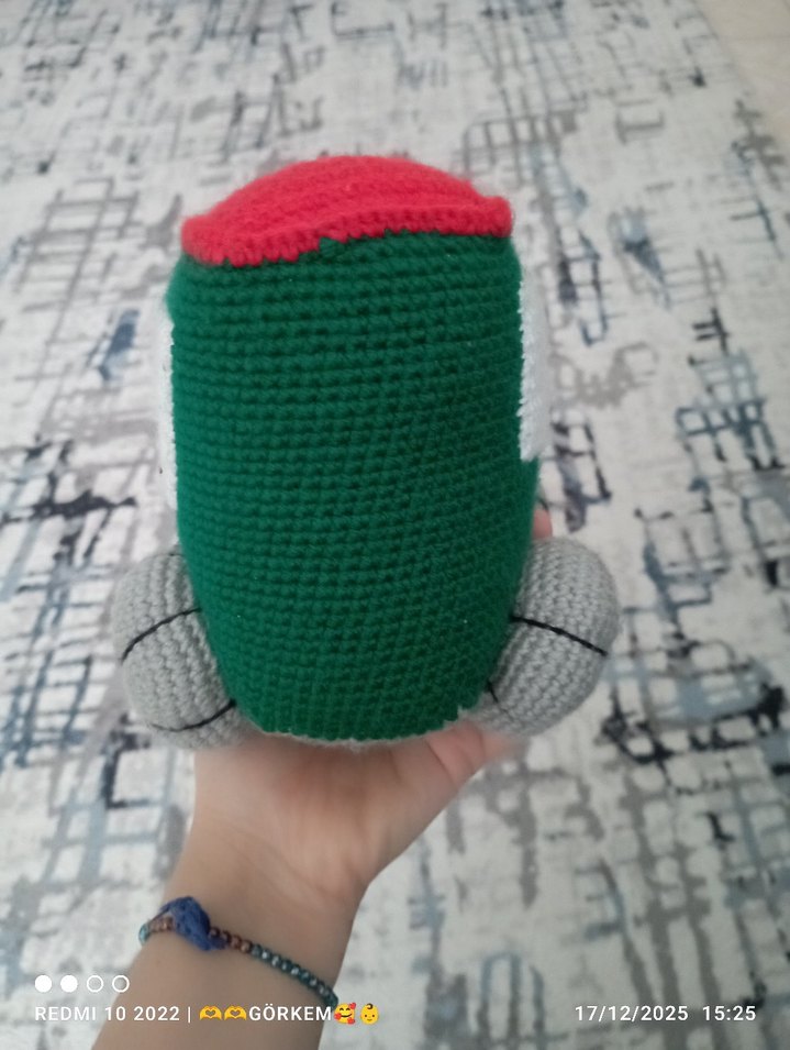 Renkli El Örgüsü Oyuncak Araba - Görsel 5