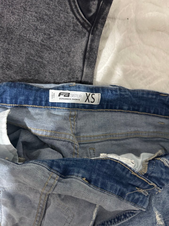 Kadın Mavi Denim Mini Salopet - Görsel 2