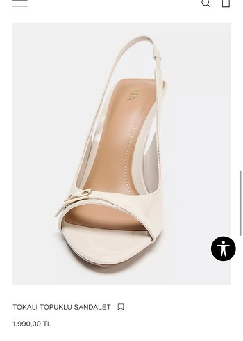 Zara Tokalı Stiletto Topuklu Sandalet - Görsel 2