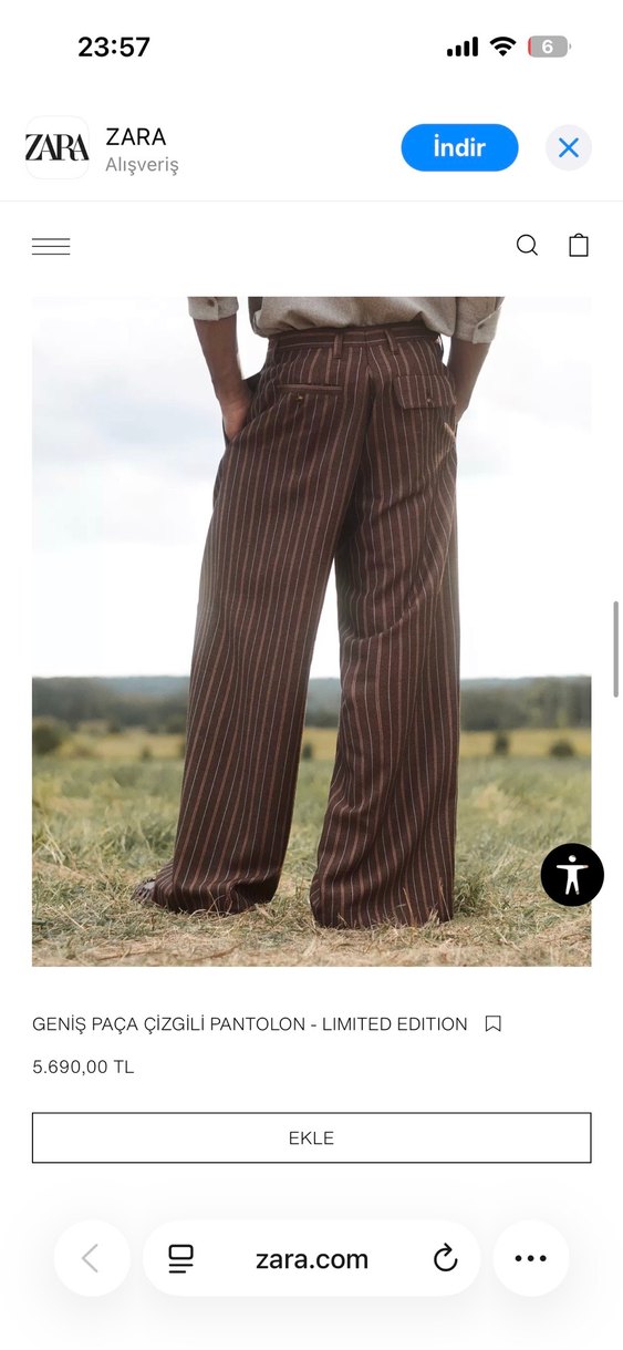 Zara erkek pantolon - Görsel 4