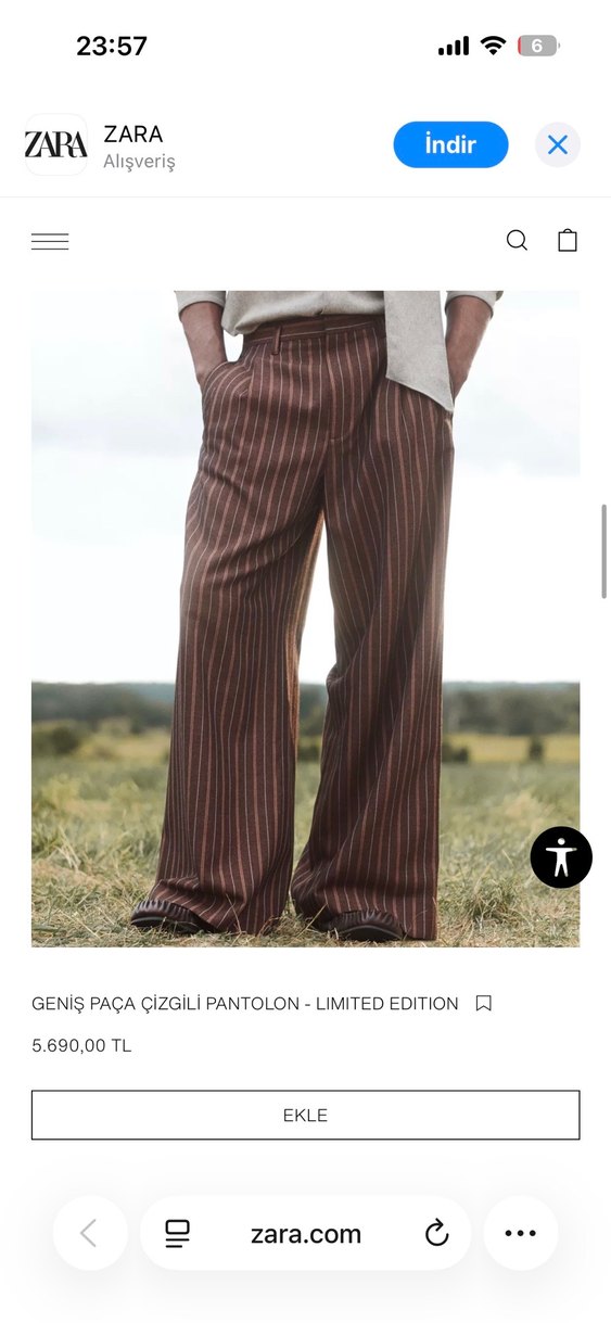 Zara erkek pantolon - Görsel 3