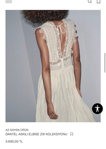 Zara kadın elbise - Görsel 3