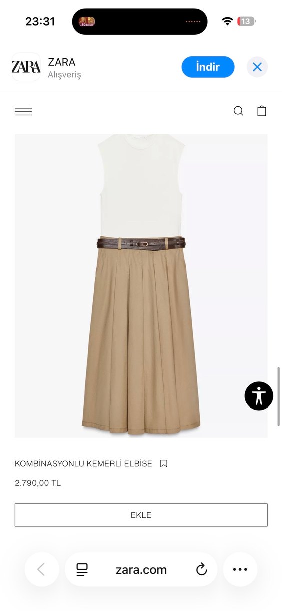 Zara kadın elbise - Görsel 2