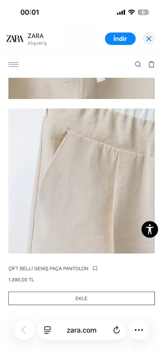 Zara pantalon - Görsel 4