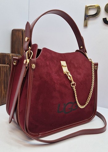 Kahverengi Süet Kadın Omuz Çantası - Görsel 3