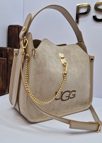 Kahverengi Süet Kadın Omuz Çantası - Görsel 4