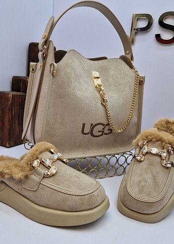 UGG SÜET ÇANTA VE SÜET TERLİK TAKIM - Görsel 2
