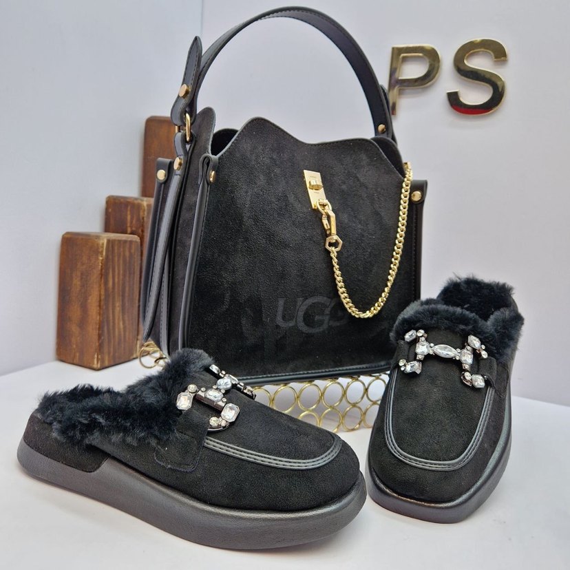 UGG SÜET ÇANTA VE SÜET TERLİK TAKIM - Görsel 3