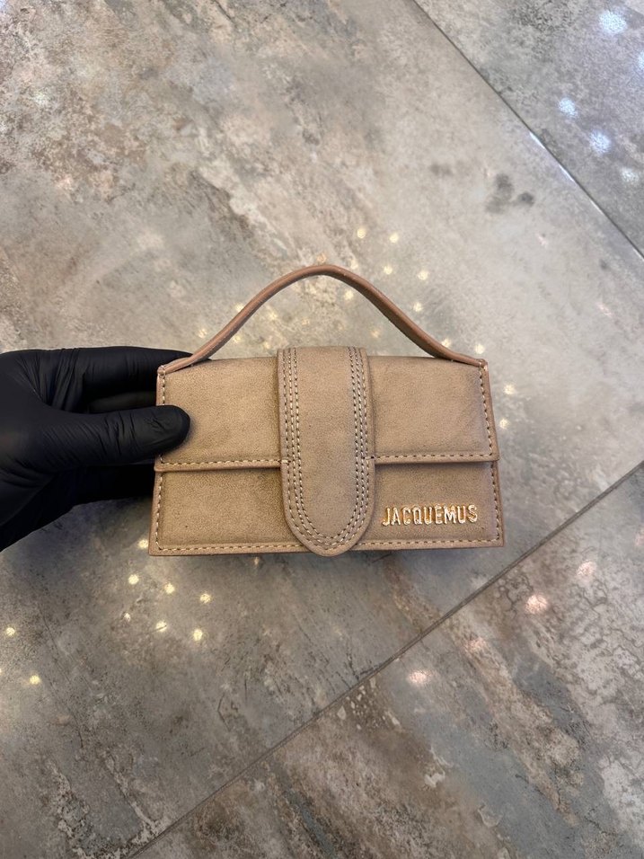 JACQUEMUS SÜET MİBÜ BOY A KALİTE ÇANTA - Görsel 4