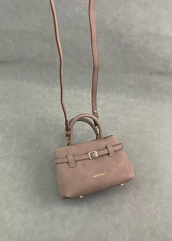 Kadın Siyah Deri Tokalı El Çantası - Görsel 10