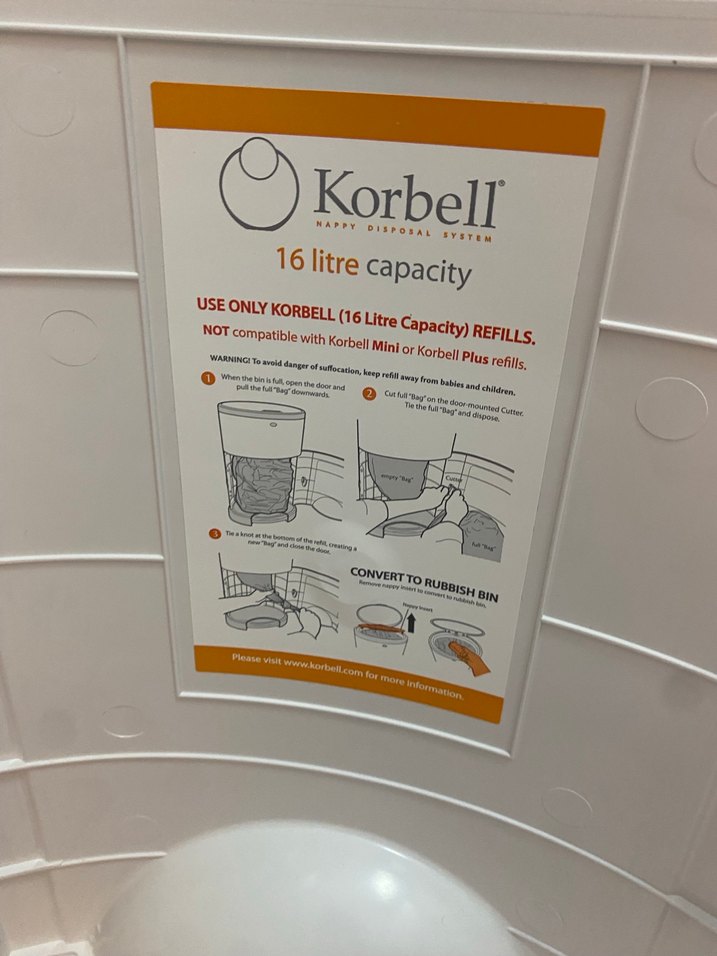 Korbell bebek bezi çöp kovası - Görsel 4