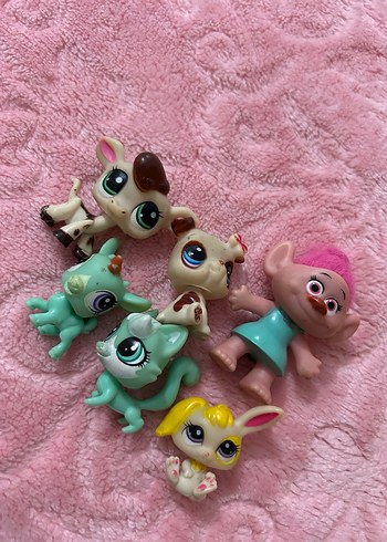 Pastel Renkli Mini Aksiyon Figürleri çakma miniş