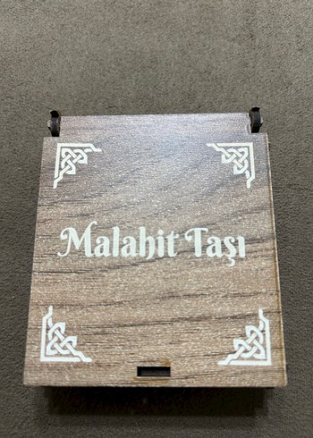 Turkuaz Malahit Taşlı Zincirli Kolye - Görsel 2