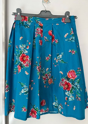 Renkli Pilili Midi Etek - Görsel 2